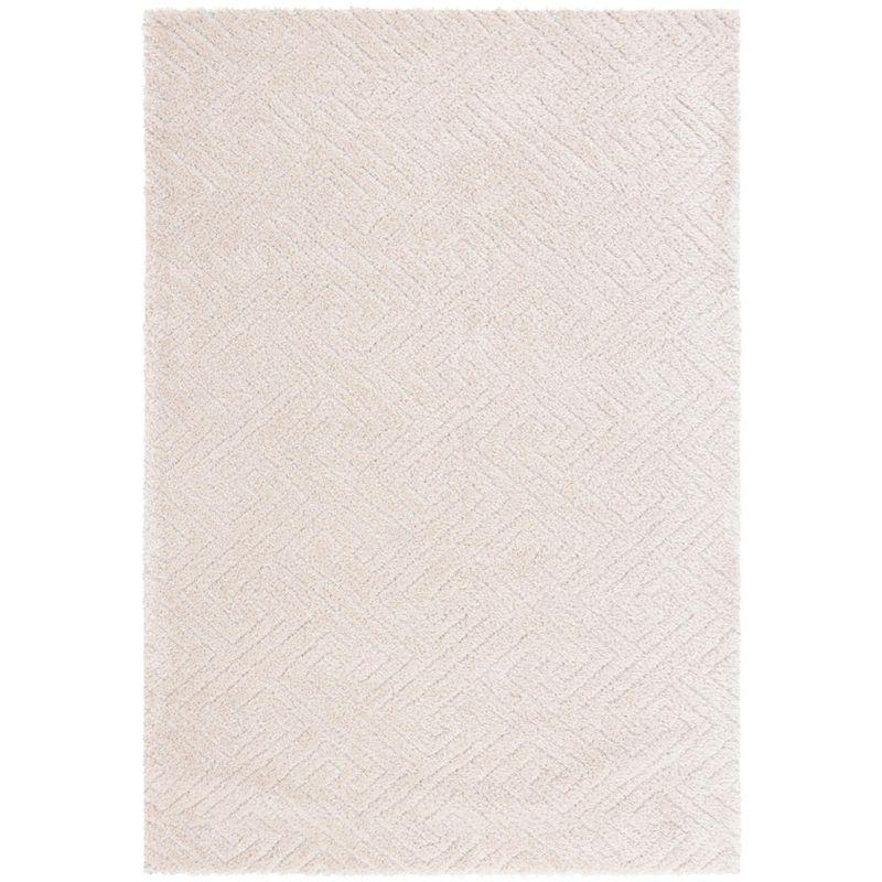 Tahoe Shag THO652 Power Loomed Indoor Area Rug - Beige - 4'x6' - Safavieh