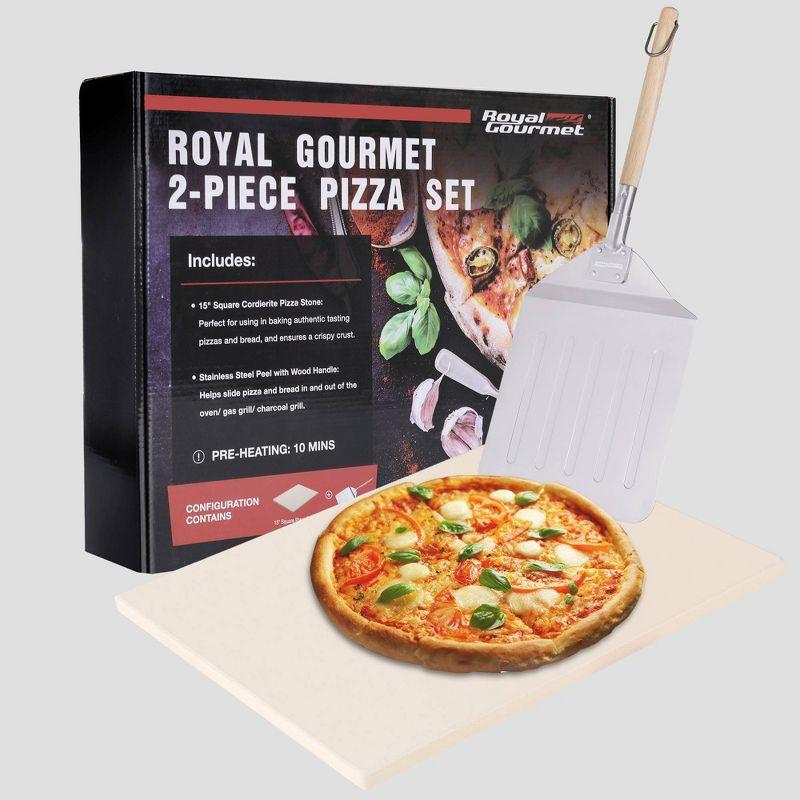 Royal Gourmet 2-Piece Stainless Steel Pizza Cookware Set