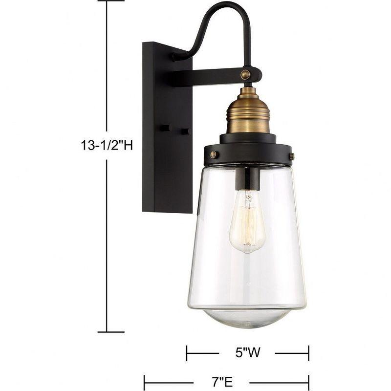 Savoy House Exterior Collections 1 - Light Pendant in  Vintage Black/Warm Brass