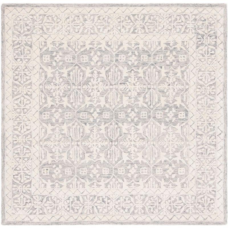 Metro MET903 Hand Tufted Indoor Area Rug - Grey/Ivory - 6'x6' - Safavieh