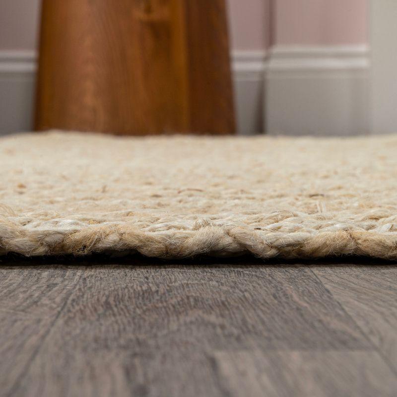 Espina Hand Woven Herringbone Chunky Jute Indoor Area Rug - JONATHAN Y