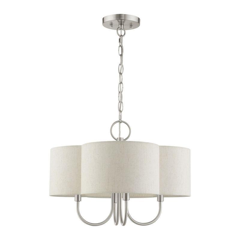 Livex Lighting Solstice 4 - Light Chandelier in  Brushed Nickel