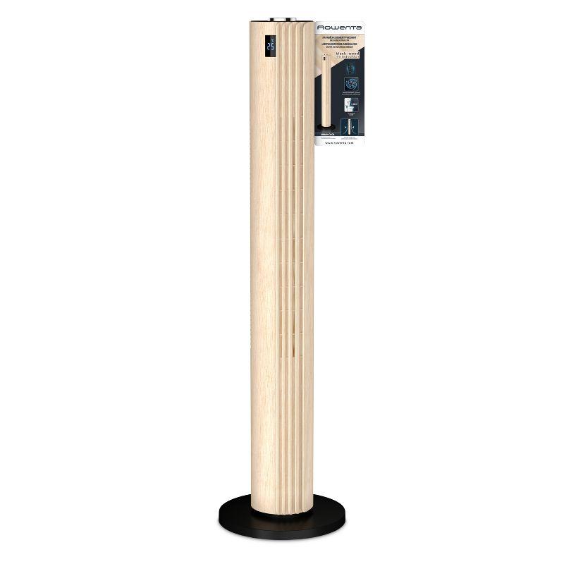 Rowenta Tower Fan Urban Cool Trubo Oscillating Silence Black/Wood