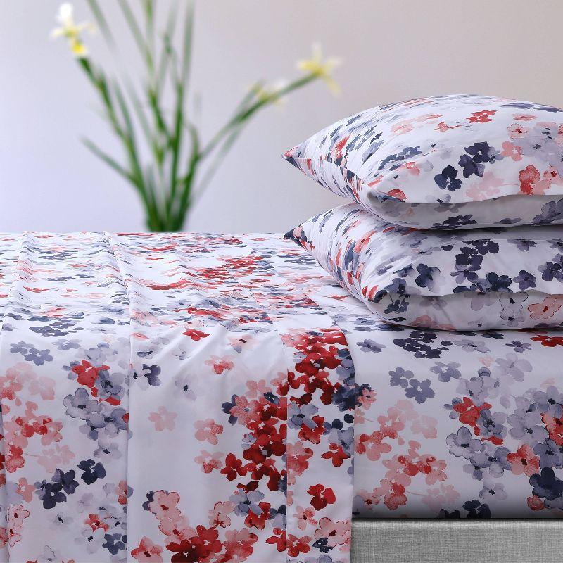 Azores Home Microfiber Floral Sheet Set