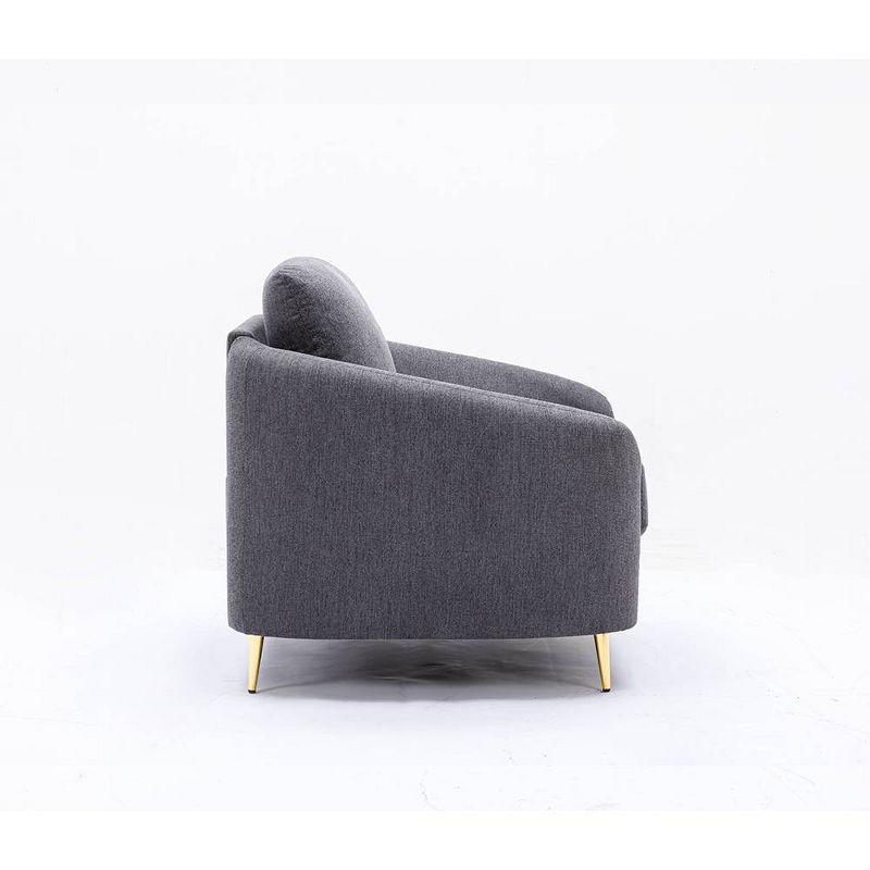 60" Yuina Sofa Gray Linen - Acme Furniture