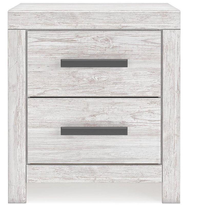 Signature Design by Ashley Cayboni 2 Drawer Nightstand, Whitewash