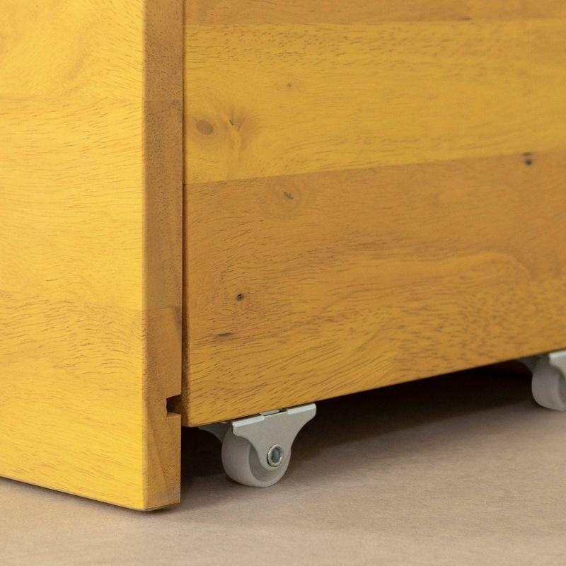 Sweedi Bookcase With Storage Bin Yellow