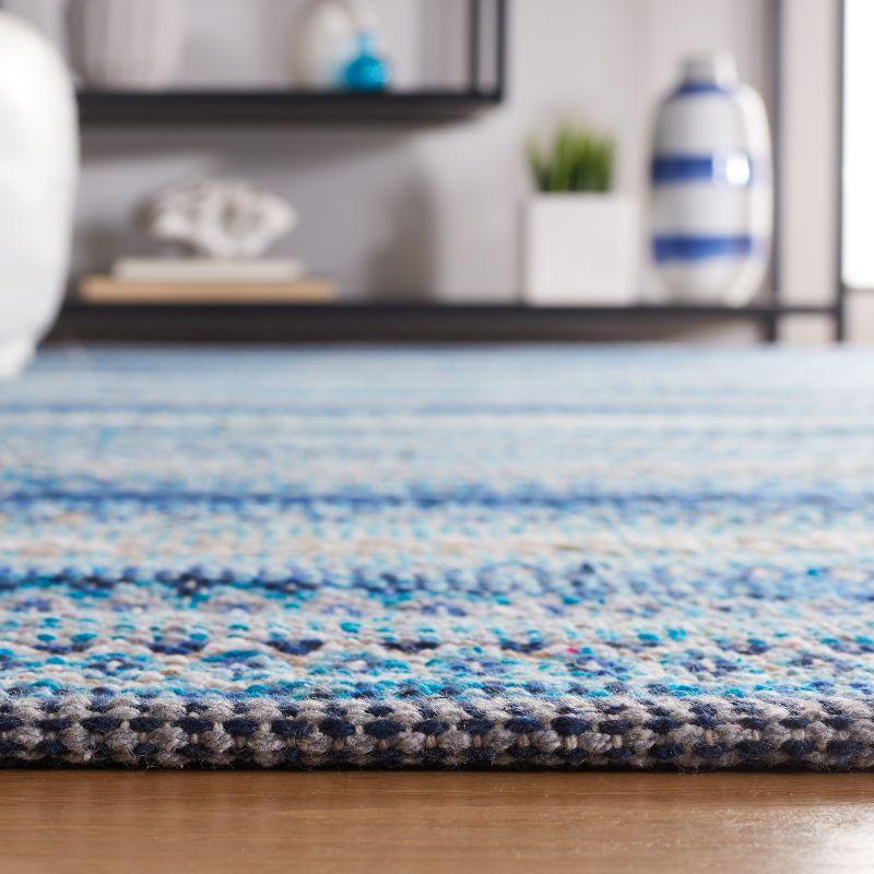 Kilim KLM475 Hand Woven Area Rug - Grey/Blue - 5'x8' - Safavieh.