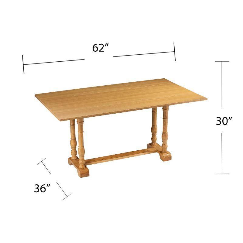 Edenderry Farmhouse Folding Trestle Console to Dining Table - Beige - SEI