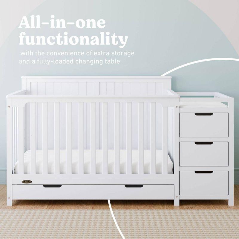 Graco Hadley 5-in-1 Convertible Crib and Changer with Storage