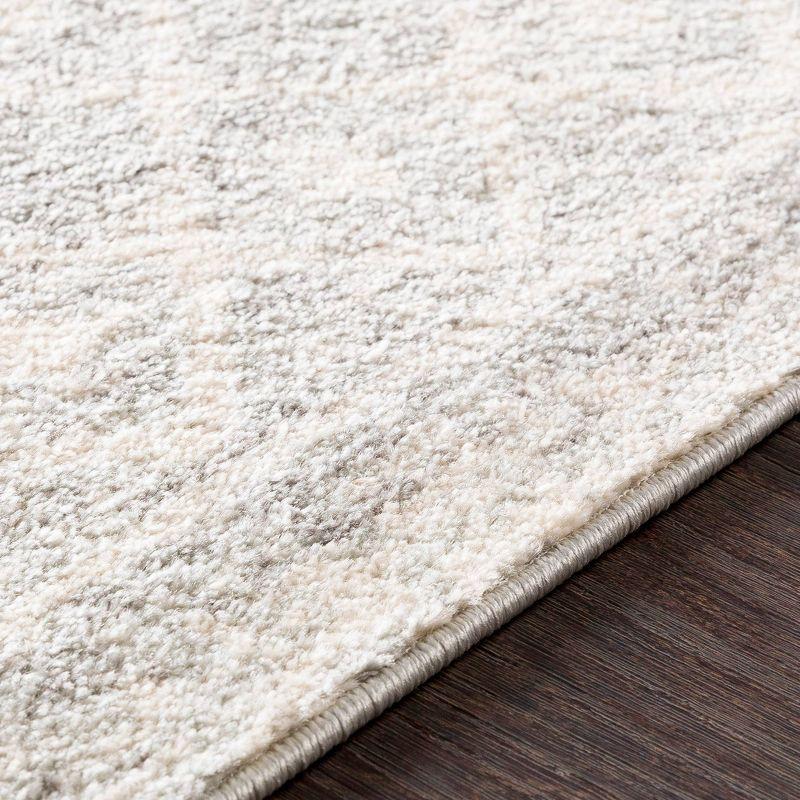 Reversible Gray Synthetic 8' x 10' Rectangular Rug