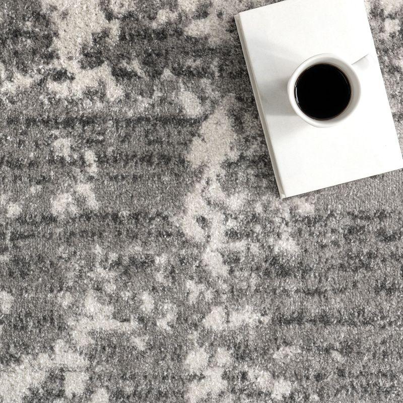 Nuloom Deedra Abstract 7x9 Indoor Area Rug for Living Room Bedroom Dining Room Kitchen, Grey/Ivory