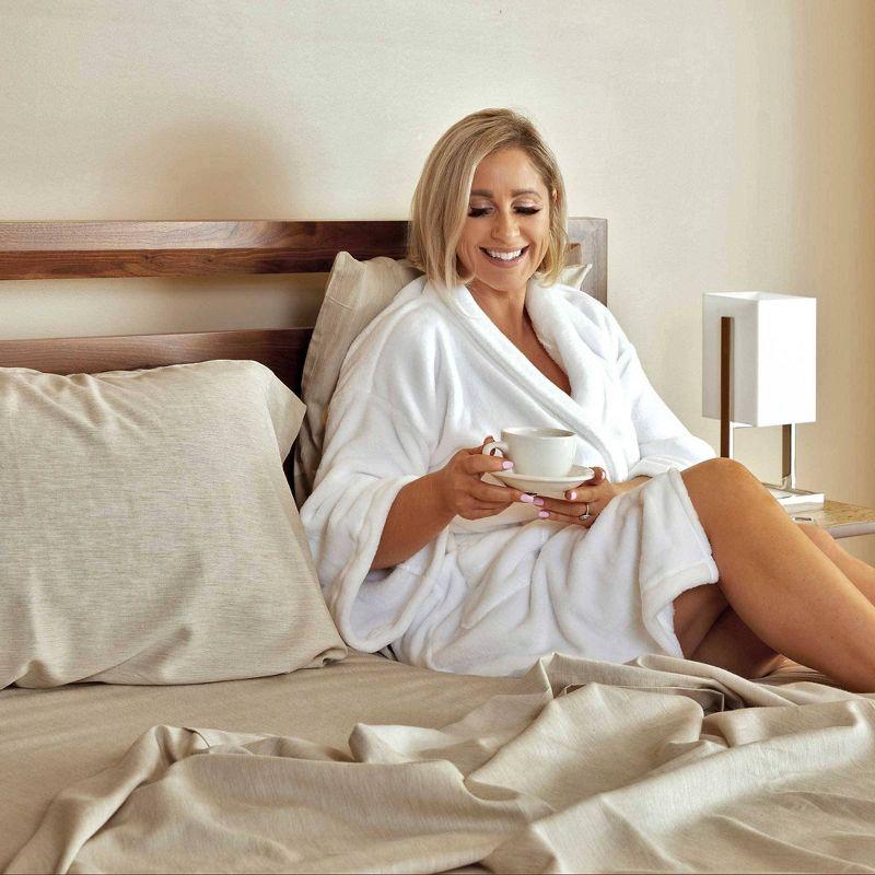 Melange Viscose From Bamboo Cotton Bed Sheets