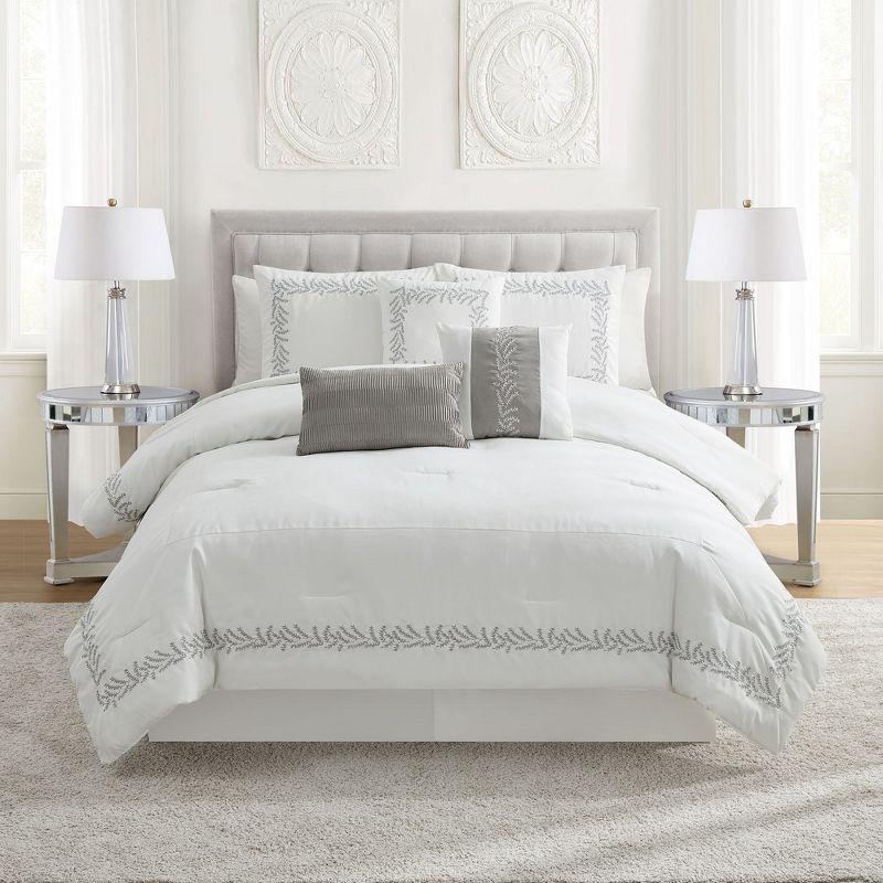 Sweet Home Collection Salerno 7 Piece Faux Suede Elegant Bedding Set By Sweet Home Collection