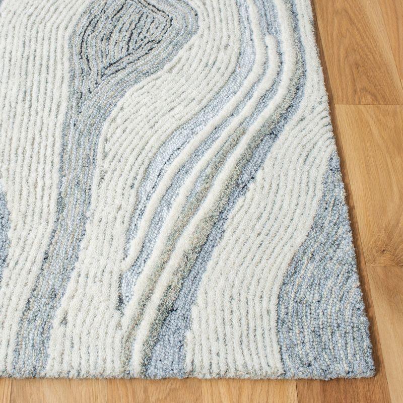 Fifth Avenue FTV121 Hand Tufted Indoor Area Rug - Grey/Ivory - 6'x6' - Safavieh
