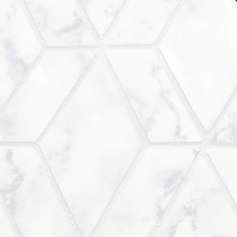 White and Gray Geometric Marble Peel and Stick Wallpaper