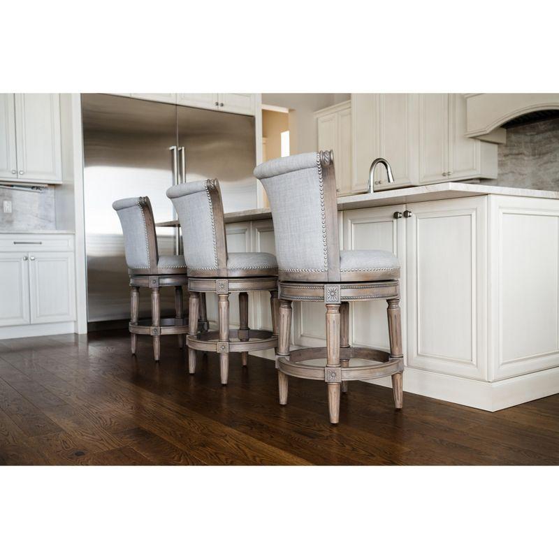 Maven Lane Maven Lane Pullman Stool with Fabric Upholstery