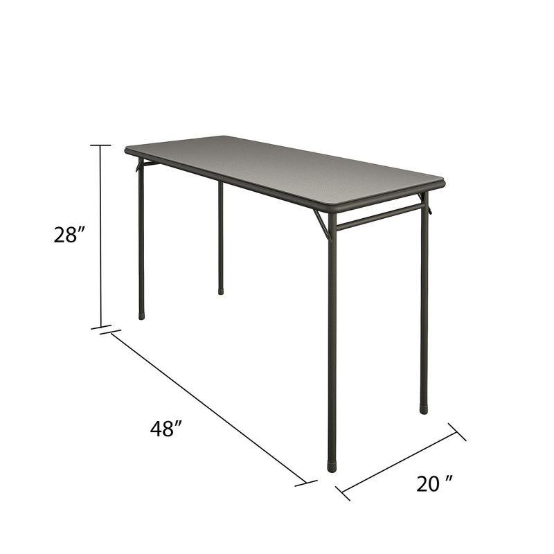 COSCO 20" x 48" Vinyl Top Serving Folding Table