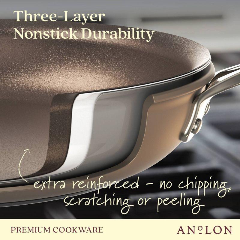 Anolon Ascend Hard Anodized Nonstick Stir Fry Pan, Induction Compatible - 10 Inch