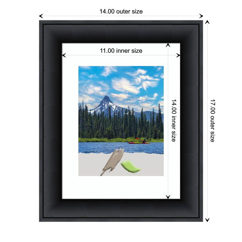 Amanti Art Nero Black Wood Picture Frame