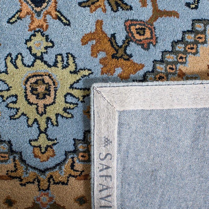 Heritage HG625 Handmade Accent Rug - 3'x5' - Blue/Light Brown - Safavieh