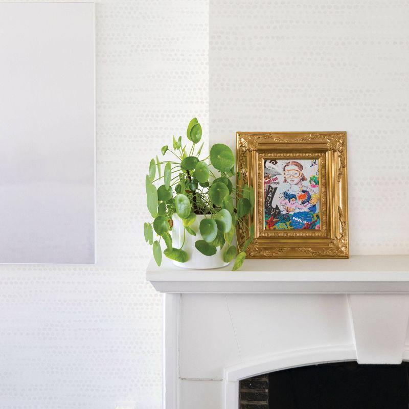 Tempaper & Co.® Moire Dots Removable Peel and Stick Wallpaper, Light Tan, 28 sq. ft.: Vinyl Self-Adhesive Polka Dots