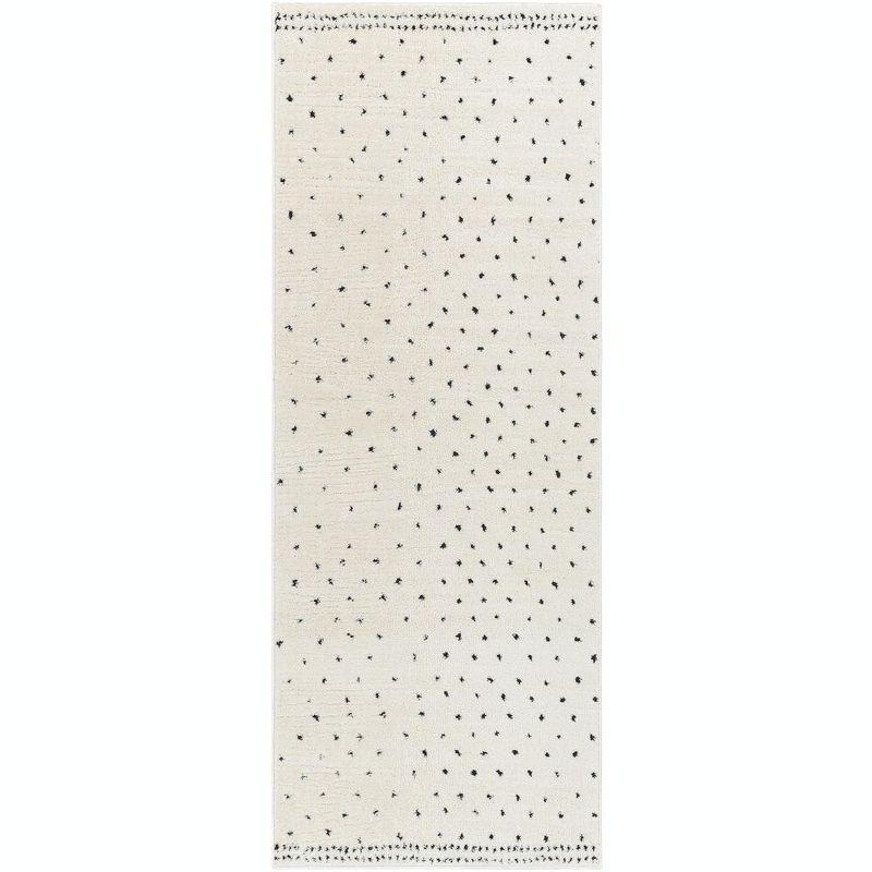 Mark & Day Monisha 2'8"x7'3" Runner Woven Indoor Area Rugs Ivory/Black