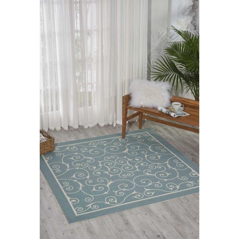 Nourison Home & Garden Loomed Scroll Indoor/outdoor Area Rug