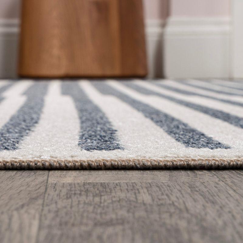 JONATHAN Y Shutter Minimalist Striped Plaid Machine-Washable Area Rug