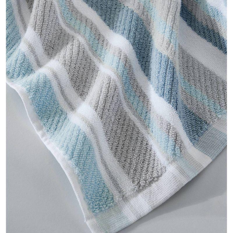 3pc Ocean Bay Striped Bath Towel Set Blue - Tommy Bahama: Cotton Terry, Lightweight, OEKO-TEX Certified