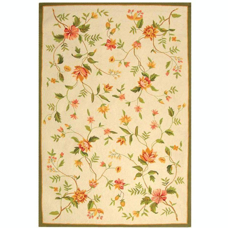 Chelsea Florence HK263 Hand Hooked Indoor Area Rug - Ivory - 6'x9' - Safavieh