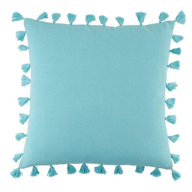 Tasseled Tassels Cotton Throw Pillow