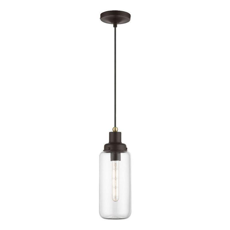 Livex Lighting Oakhurst 1 - Light Pendant in  Bronze/Antique Brass