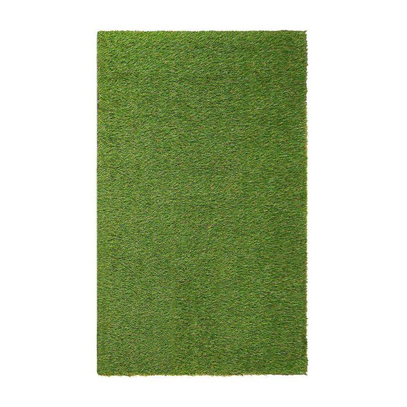 Green Artificial Grass Indoor/Outdoor Pet Training Area Rug