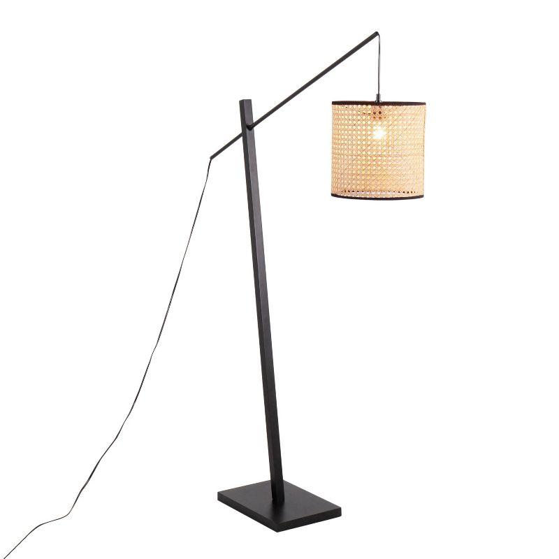 LumiSource Arturo Contemporary Floor Lamp: Adjustable, UL Listed, 60W, Push Button Switch