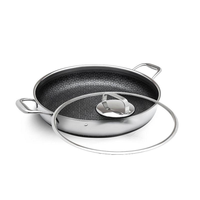 Livwell Livwell DiamondClad 14-inch Hybrid Nonstick Stainless Steel Everything Fry Pan Skillet with Tempered Glass Lid