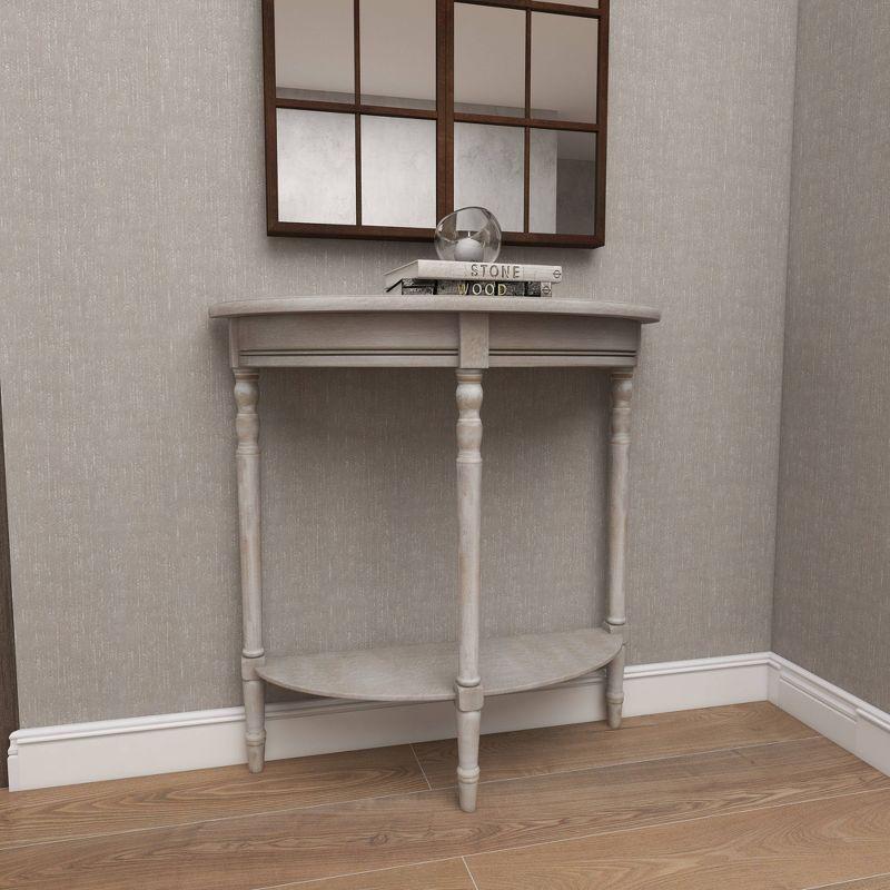 Ophelia & Co. Mcbroom Wood Half Moon 1 Shelf Console Table