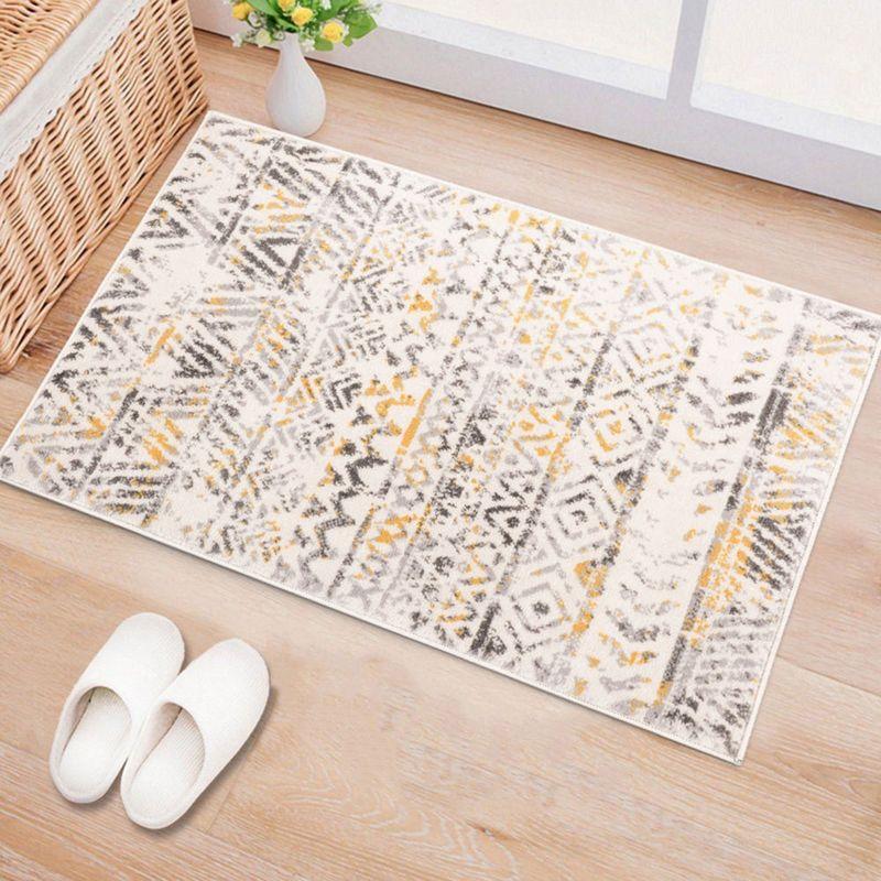 World Rug Gallery Geometric Distressed Bohemian Area Rug