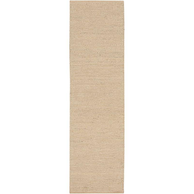 Natural Bleached Jute Flatwoven 2'3" x 8' Rug