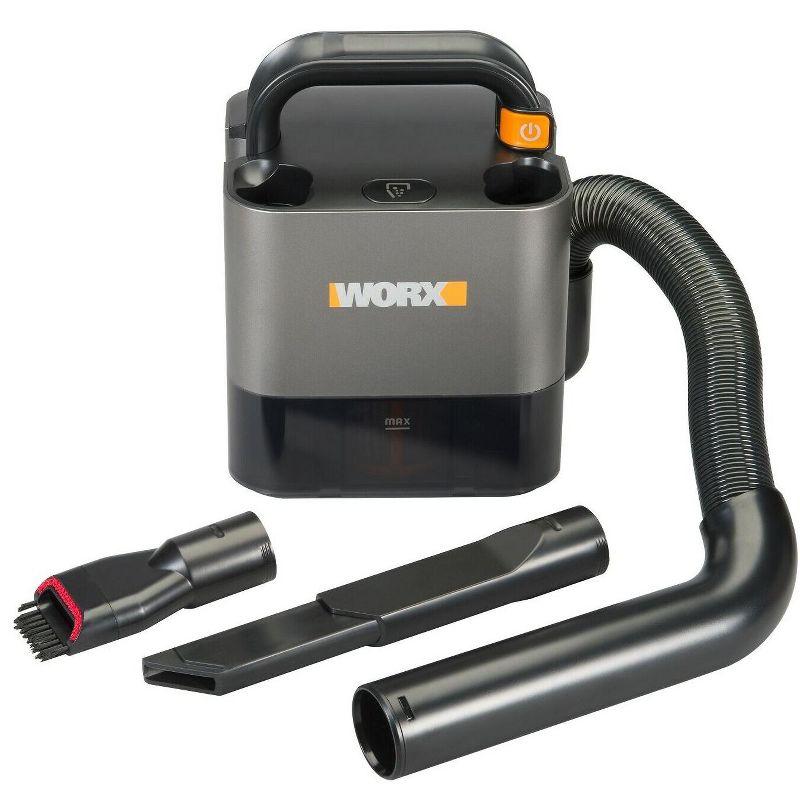 Worx 20V Cordless Black Portable Vacuum Cleaner with HEPA Filter