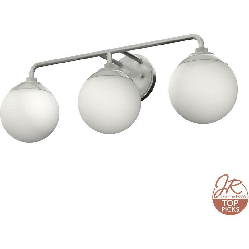 Hepburn Mid-Century Brushed Nickel 3-Light Vanity Sconce