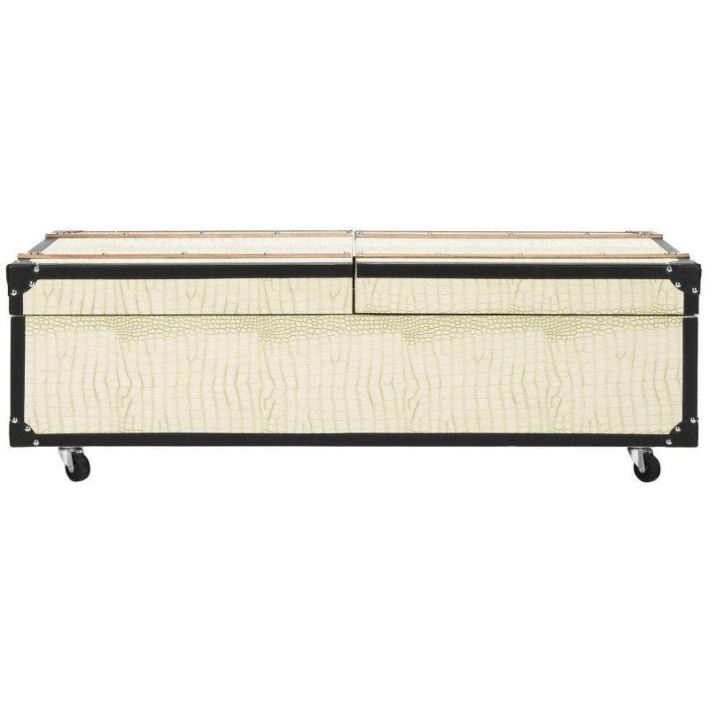 Zoe Trunk/Coffee Table - Cream - Safavieh