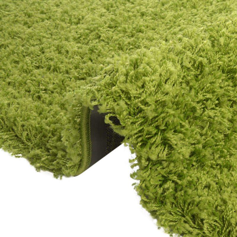 Unique Loom 2' 7 x 10' 0 Solid Shag Grass Green Area Rug