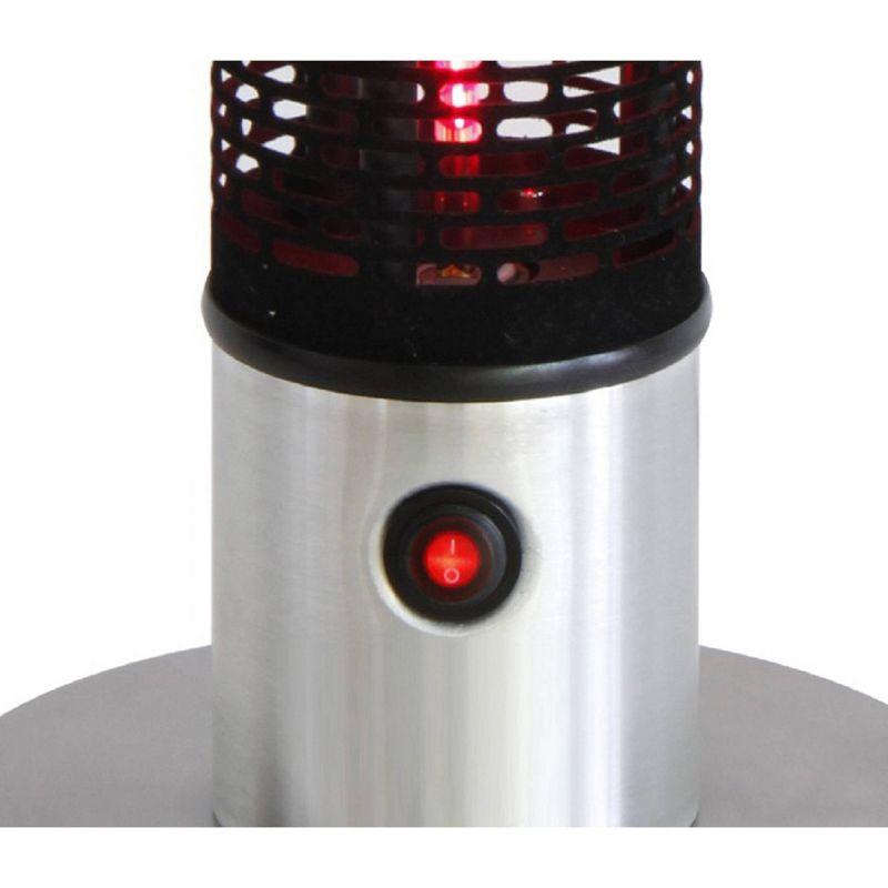 Infrared Electric Portable Outdoor Heater - Silver - EnerG+