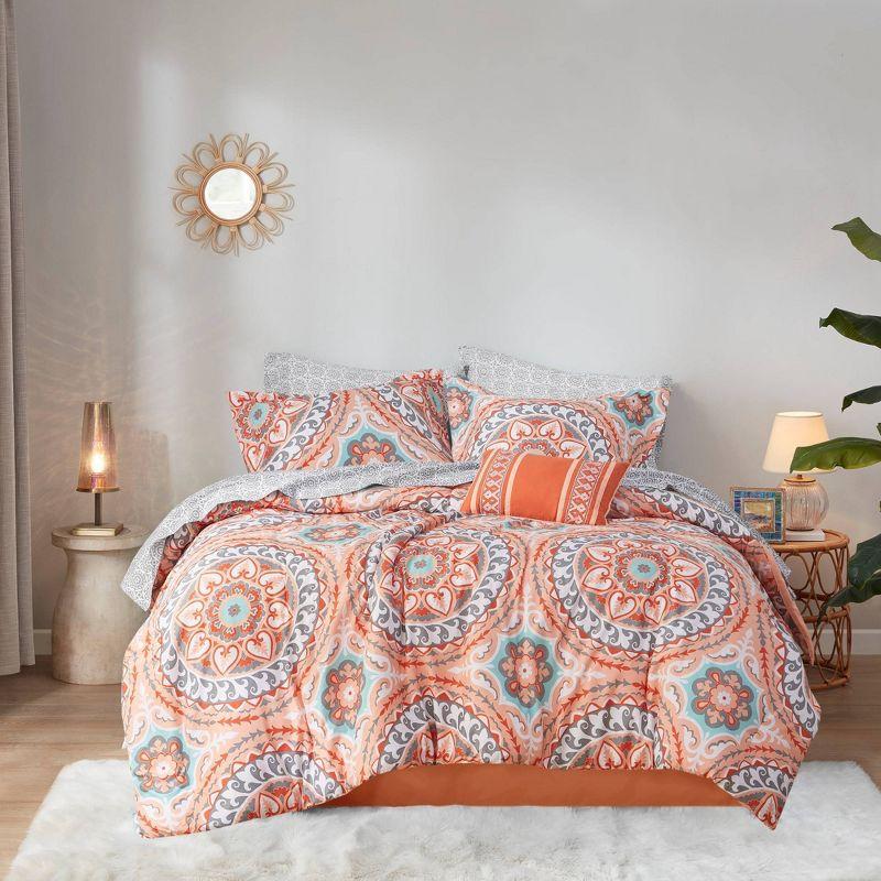 Estrin 9 PC Comforter Set with Cotton Bed Sheets