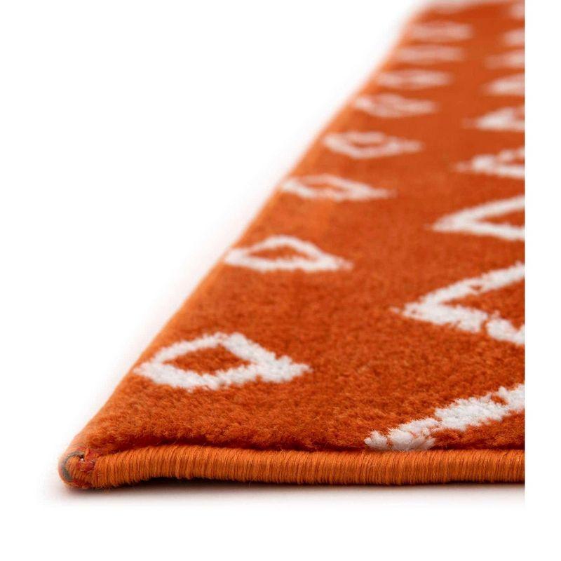 Unique Loom 5' 1 x 8' 0 Rectangle Moroccan Trellis Orange Area Rug