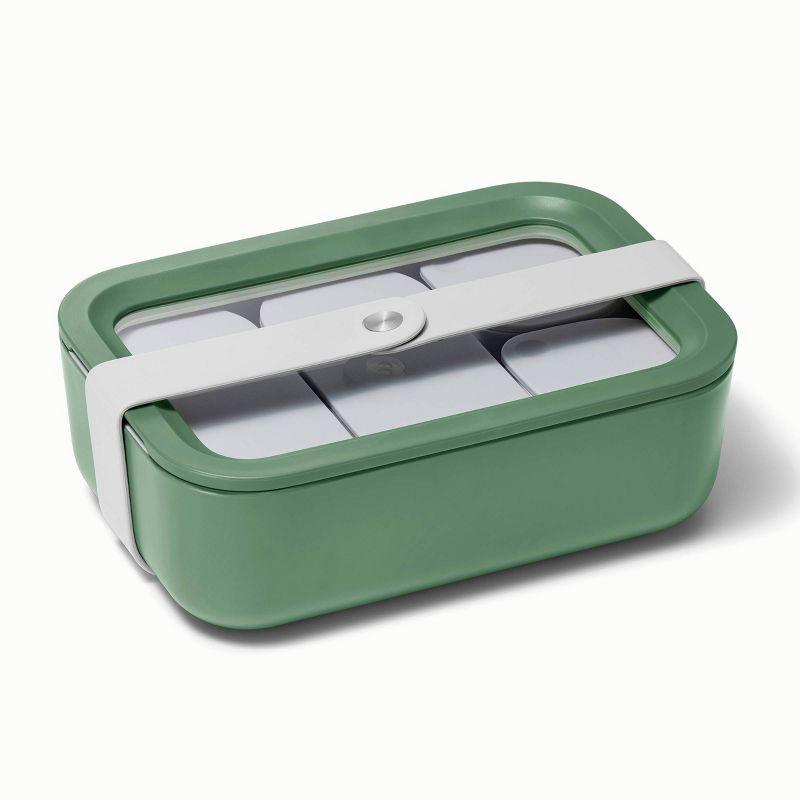 Sage Green 6.6-Cup Glass Meal Prep Canister Set