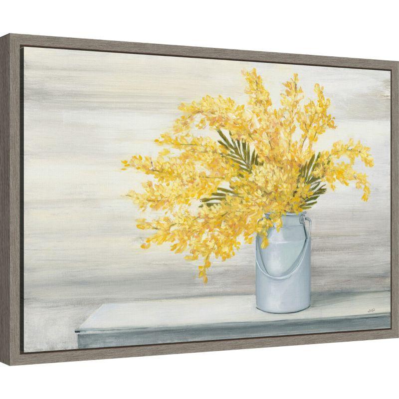 Amanti Art Golden Fall Floral Cuttings by Julia Purinton Canvas Wall Art Print Framed 23 x 16-in.