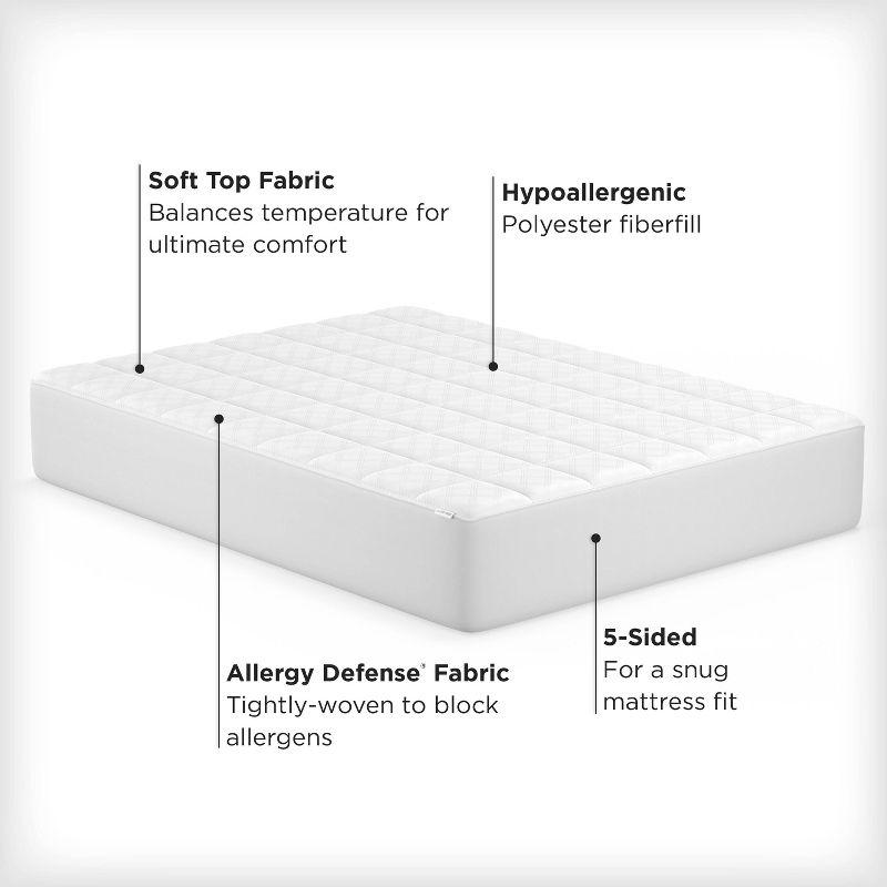 Ultimate Protection And Comfort Allergy Protection Mattress Pad - AllerEase