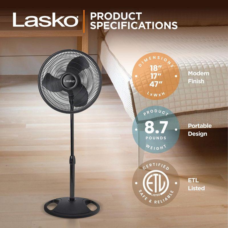 Lasko 16" Oscillating Standing Fan